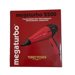 New MEGATURBO 2500 Italian High Performance Professional Handheld Hair Dryer
